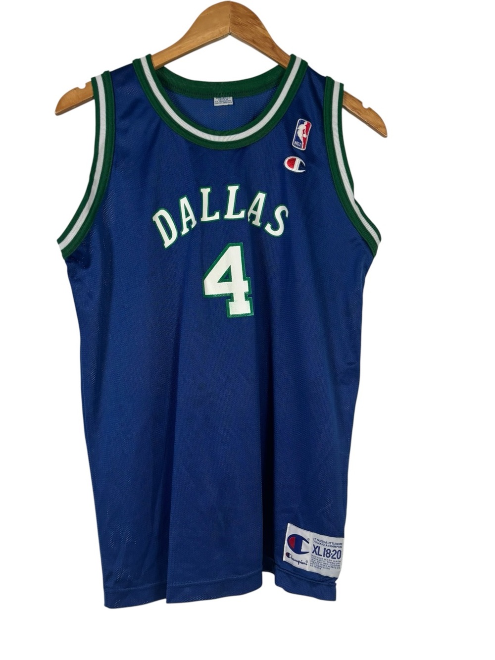 Champion Dallas Mavericks Michael Finley 4 Jersey Vintage 90’s Youth XL 18-20